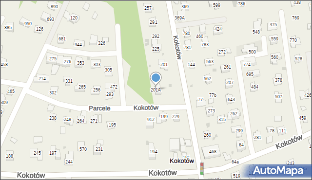 Kokotów, Kokotów, 201A, mapa Kokotów