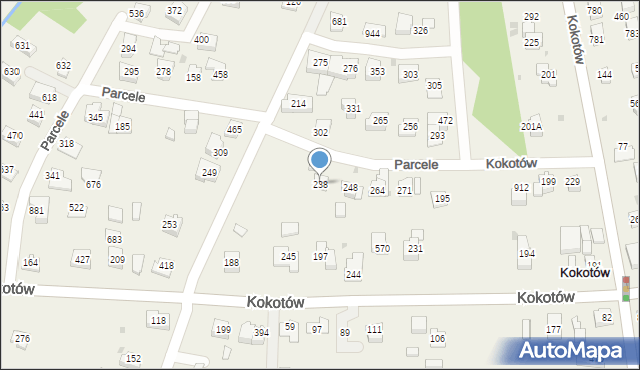 Kokotów, Kokotów, 238, mapa Kokotów