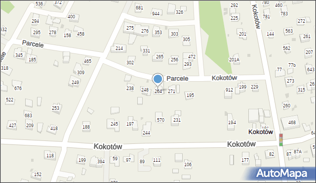 Kokotów, Kokotów, 264, mapa Kokotów