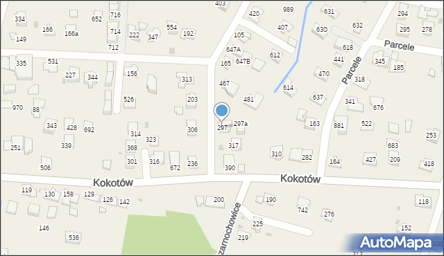 Kokotów, Kokotów, 297, mapa Kokotów