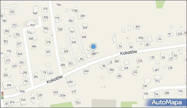 Kokotów, Kokotów, 298, mapa Kokotów