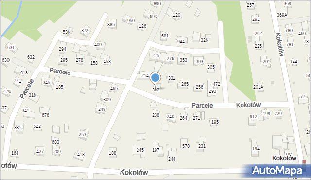 Kokotów, Kokotów, 302, mapa Kokotów