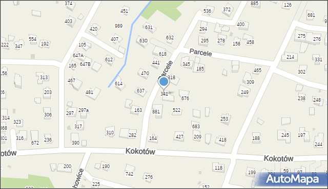 Kokotów, Kokotów, 341, mapa Kokotów