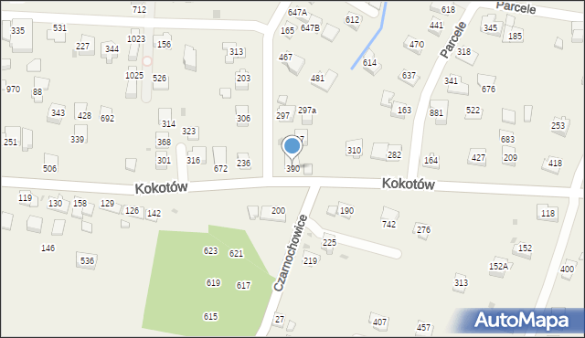 Kokotów, Kokotów, 390, mapa Kokotów