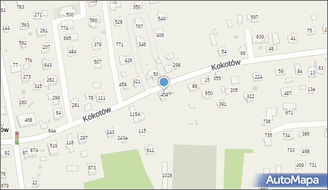 Kokotów, Kokotów, 404, mapa Kokotów