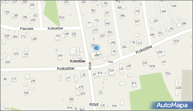 Kokotów, Kokotów, 468, mapa Kokotów