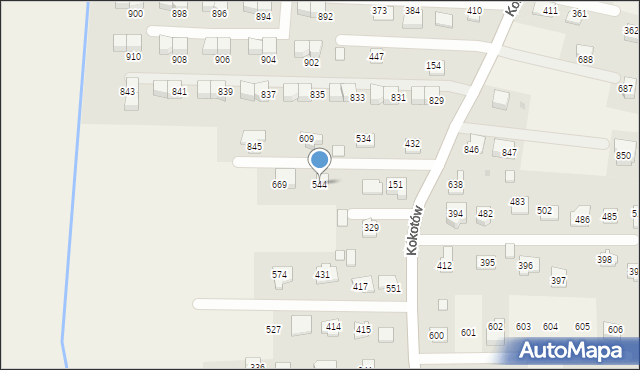 Kokotów, Kokotów, 544, mapa Kokotów