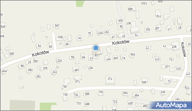 Kokotów, Kokotów, 63, mapa Kokotów