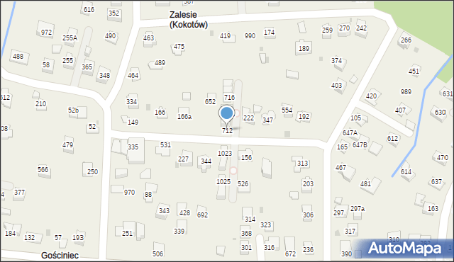 Kokotów, Kokotów, 712, mapa Kokotów