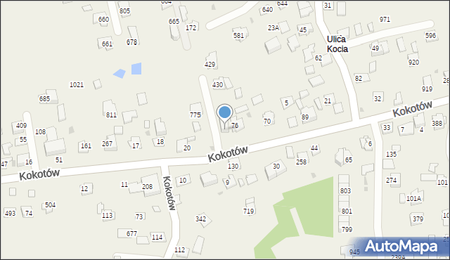 Kokotów, Kokotów, 76a, mapa Kokotów