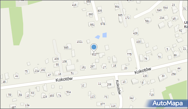 Kokotów, Kokotów, 811, mapa Kokotów