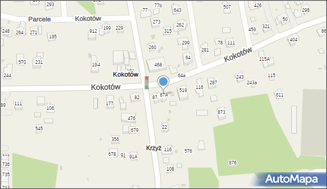 Kokotów, Kokotów, 87A, mapa Kokotów