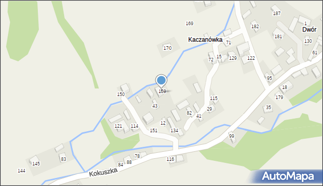 Kokuszka, Kokuszka, 159, mapa Kokuszka