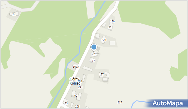 Kokuszka, Kokuszka, 225, mapa Kokuszka