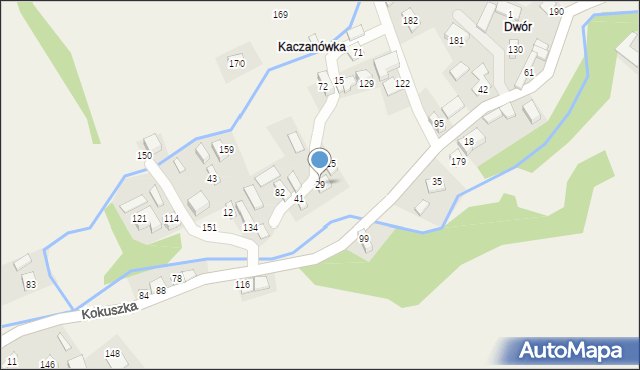 Kokuszka, Kokuszka, 29, mapa Kokuszka