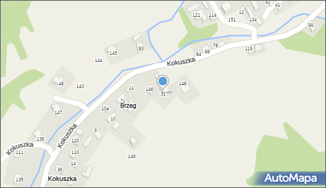 Kokuszka, Kokuszka, 31, mapa Kokuszka