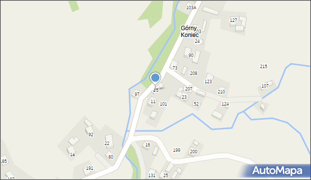 Kokuszka, Kokuszka, 45, mapa Kokuszka