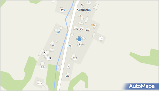 Kokuszka, Kokuszka, 5, mapa Kokuszka