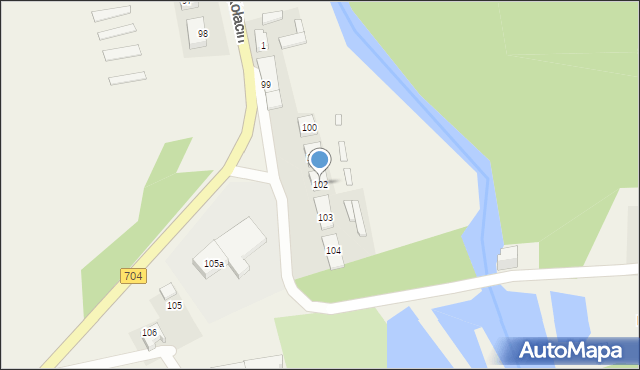 Kołacin, Kołacin, 102, mapa Kołacin