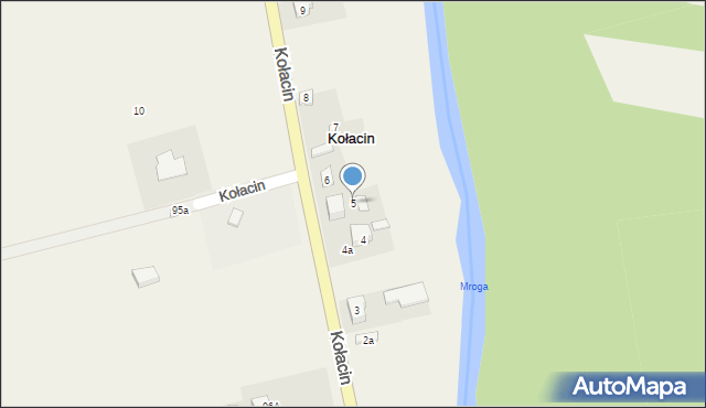 Kołacin, Kołacin, 5, mapa Kołacin