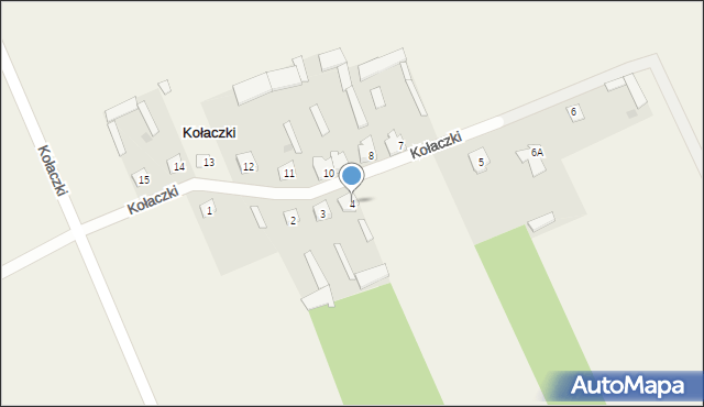 Kołaczki, Kołaczki, 4, mapa Kołaczki