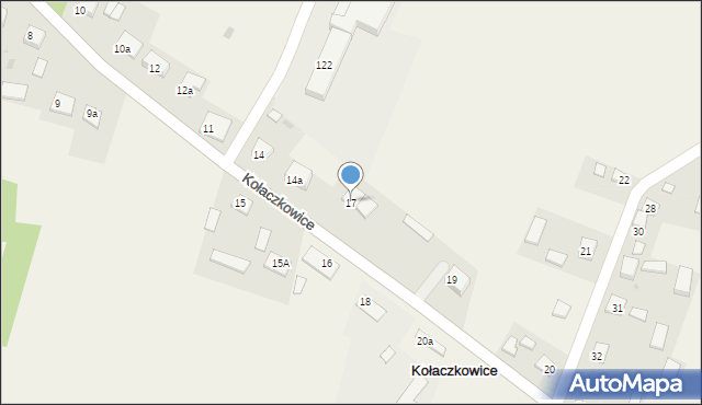 Kołaczkowice, Kołaczkowice, 17, mapa Kołaczkowice