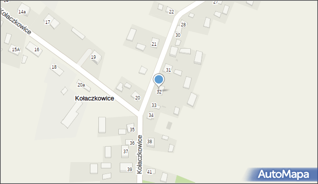 Kołaczkowice, Kołaczkowice, 32, mapa Kołaczkowice