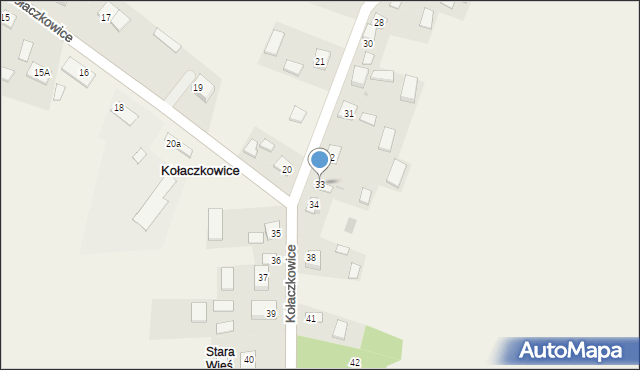 Kołaczkowice, Kołaczkowice, 33, mapa Kołaczkowice