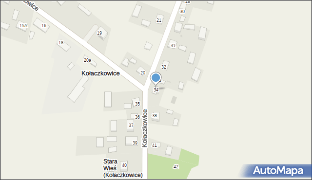 Kołaczkowice, Kołaczkowice, 34, mapa Kołaczkowice