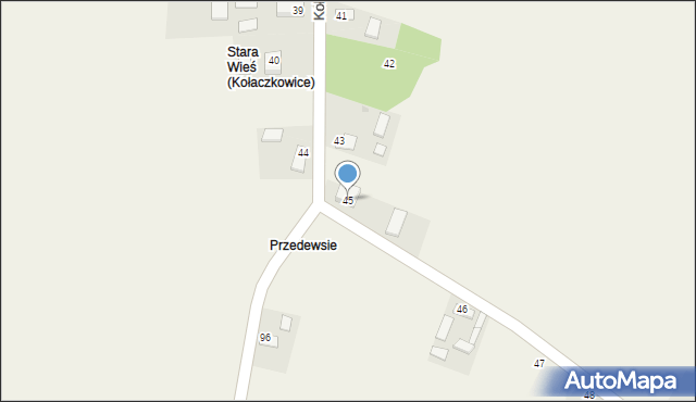 Kołaczkowice, Kołaczkowice, 45, mapa Kołaczkowice