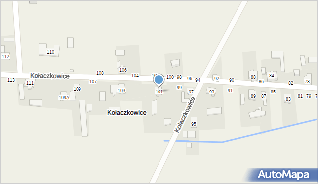 Kołaczkowice, Kołaczkowice, 101, mapa Kołaczkowice