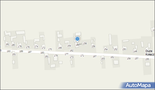 Kołaczkowice, Kołaczkowice, 160, mapa Kołaczkowice