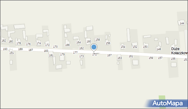 Kołaczkowice, Kołaczkowice, 171, mapa Kołaczkowice