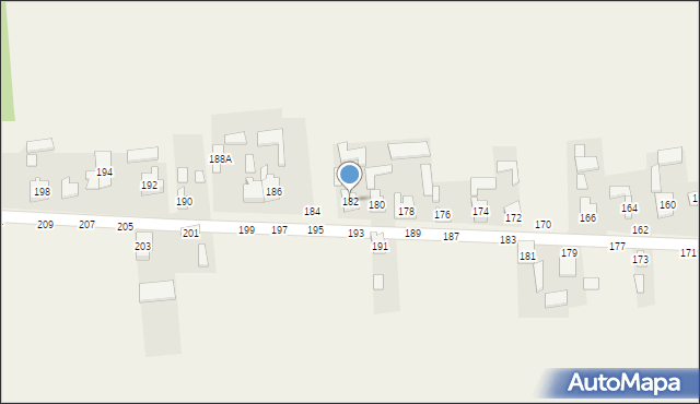 Kołaczkowice, Kołaczkowice, 182, mapa Kołaczkowice