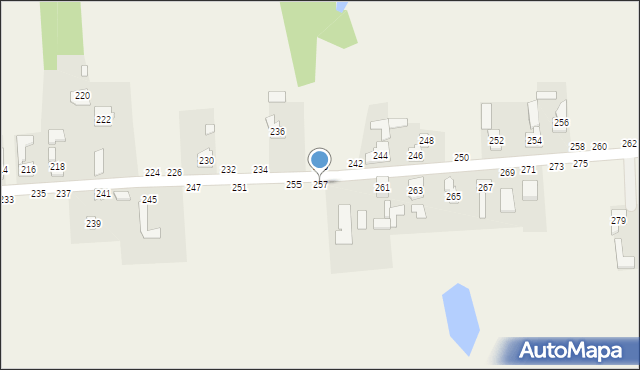 Kołaczkowice, Kołaczkowice, 257, mapa Kołaczkowice