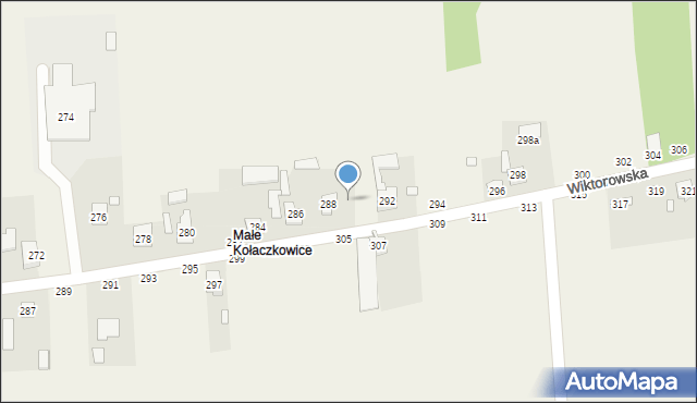 Kołaczkowice, Kołaczkowice, 290, mapa Kołaczkowice