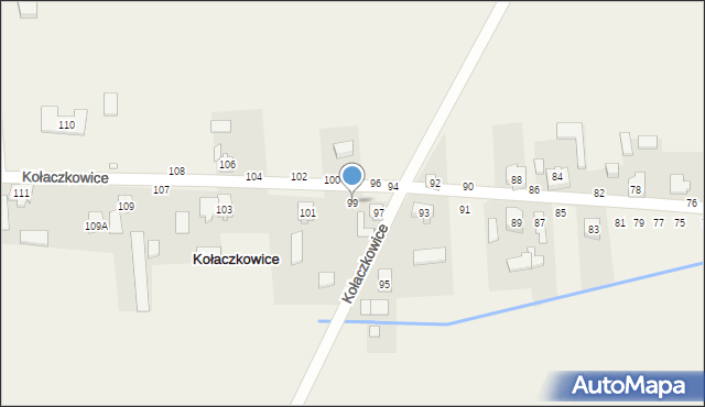 Kołaczkowice, Kołaczkowice, 99, mapa Kołaczkowice