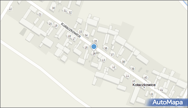 Kołaczkowice, Kołaczkowice, 15, mapa Kołaczkowice