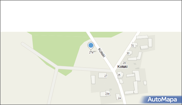 Kołaki, Kołaki, 27a, mapa Kołaki