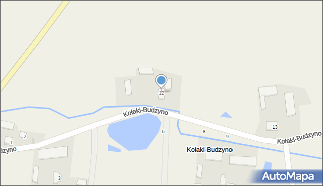 Kołaki-Budzyno, Kołaki-Budzyno, 12, mapa Kołaki-Budzyno