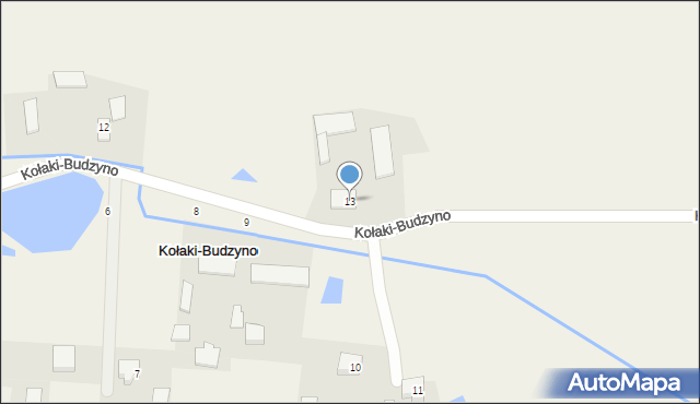 Kołaki-Budzyno, Kołaki-Budzyno, 13, mapa Kołaki-Budzyno