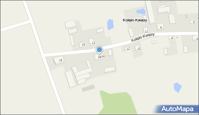Kołaki-Kwasy, Kołaki-Kwasy, 14, mapa Kołaki-Kwasy