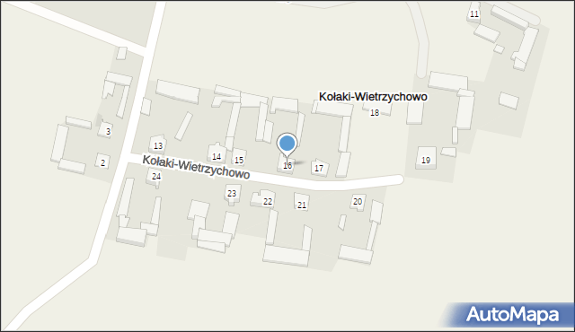 Kołaki-Wietrzychowo, Kołaki-Wietrzychowo, 16, mapa Kołaki-Wietrzychowo