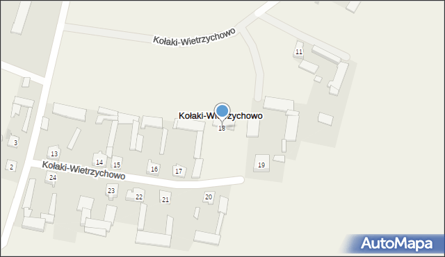 Kołaki-Wietrzychowo, Kołaki-Wietrzychowo, 18, mapa Kołaki-Wietrzychowo