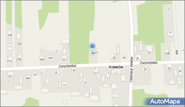 Kołaków, Kołaków, 38b, mapa Kołaków