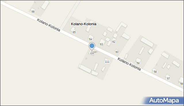 Kolano, Kolano, 112, mapa Kolano