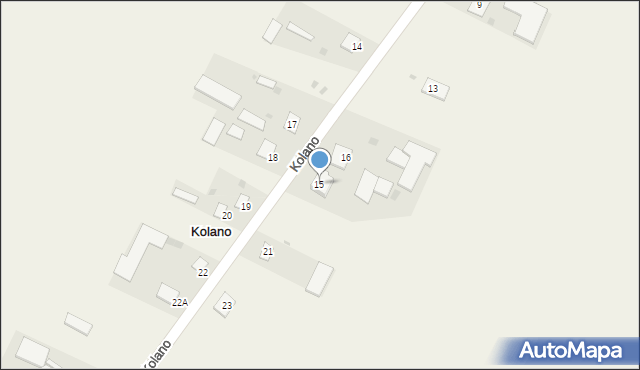 Kolano, Kolano, 15, mapa Kolano