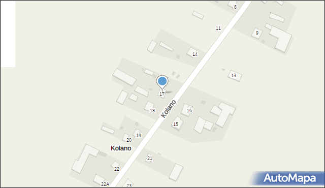Kolano, Kolano, 17, mapa Kolano
