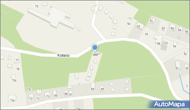 Kolano, Kolano, 66D, mapa Kolano