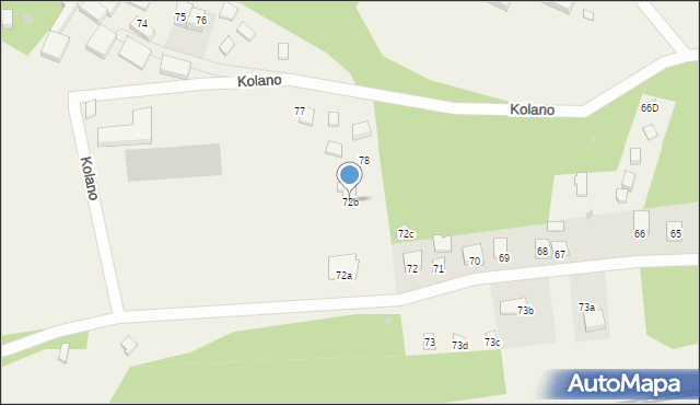 Kolano, Kolano, 72b, mapa Kolano